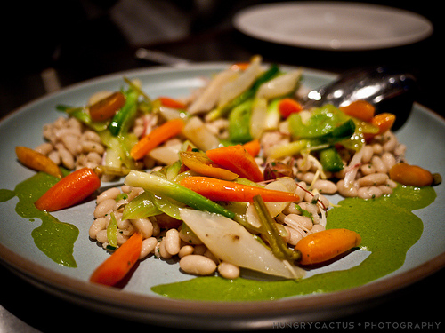 Warm Autumn Vegetable Salad at Ad Hoc, Yountville, CA