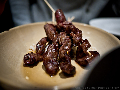 Beef Ribeye Cap Skewer at Ad Hoc, Yountville, CA