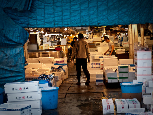 Tsukiji fish market